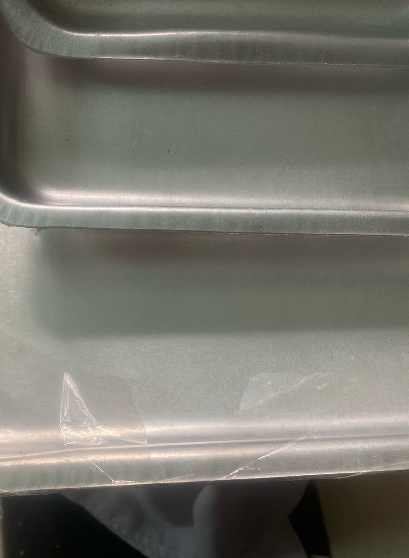 صينيه لعمل الطواجن والمخبوزات من الالمونيوم النقي _ مستطيله - Image 2