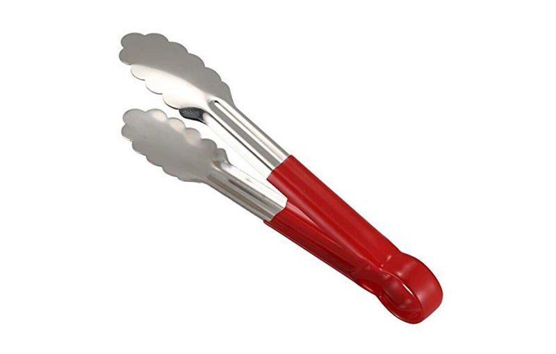 Ervio Stainless Steel Kitchen Tongs with Heat Resistant Silicone Grip – Non-Slip Scalloped Edge Cooking Tongs for BBQ, Grilling, Frying, Salad Serving, Food Handling, Multipurpose Kitchen Tool - Image 2
