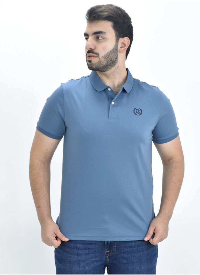 GIORDANO - Liquid Touch Polo Blue - Image 1