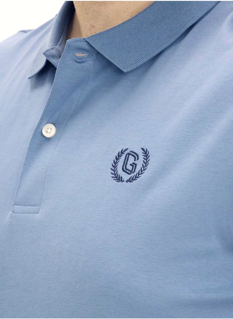 GIORDANO - Liquid Touch Polo Blue - Image 1