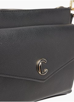 Le Confort Women Textured Crossbody Bag with Detachable Strap and Pouch  - Image 4