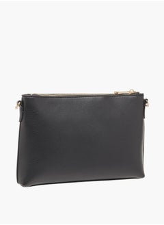 Le Confort Women Textured Crossbody Bag with Detachable Strap and Pouch  - Image 3