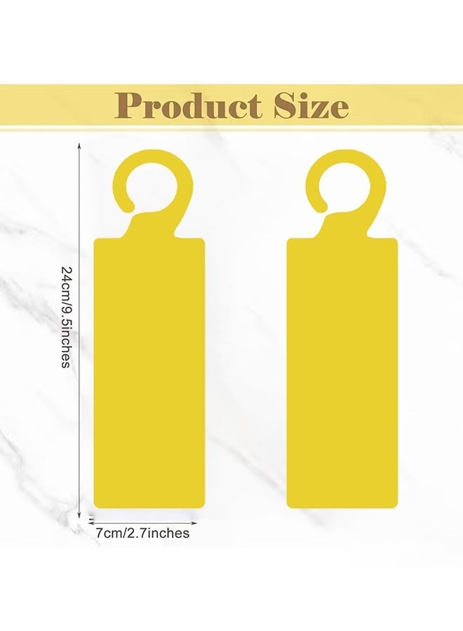 40 Pack Yellow Sticky Hanging Traps Dual Sided Fungus Gnat Traps for House Indoor Plants Gnat Killer Whiteflies Aphids Leaf Miners Fruit Flying Insect Catcher Glue Traps - Image 2