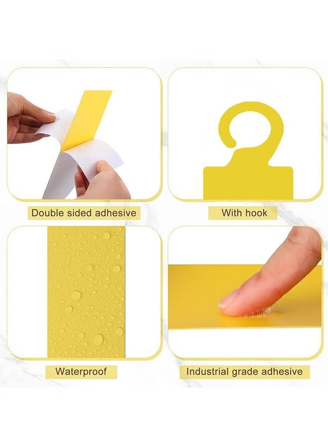 40 Pack Yellow Sticky Hanging Traps Dual Sided Fungus Gnat Traps for House Indoor Plants Gnat Killer Whiteflies Aphids Leaf Miners Fruit Flying Insect Catcher Glue Traps - Image 3
