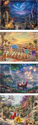Ceaco Thomas Kinkade Disney Princess 4 Pack 500 Piece Jigsaw Puzzles Multi Pack for Adults and Teens - Image 5