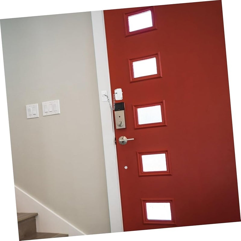 STOBOK قفل باب سلسلة من الفولاذ المقاوم للصدأ لأمن المنزل والمكتب والمدرسة - Image 3