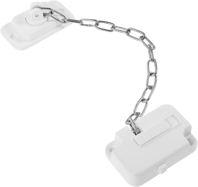 STOBOK قفل باب سلسلة من الفولاذ المقاوم للصدأ لأمن المنزل والمكتب والمدرسة - Image 1