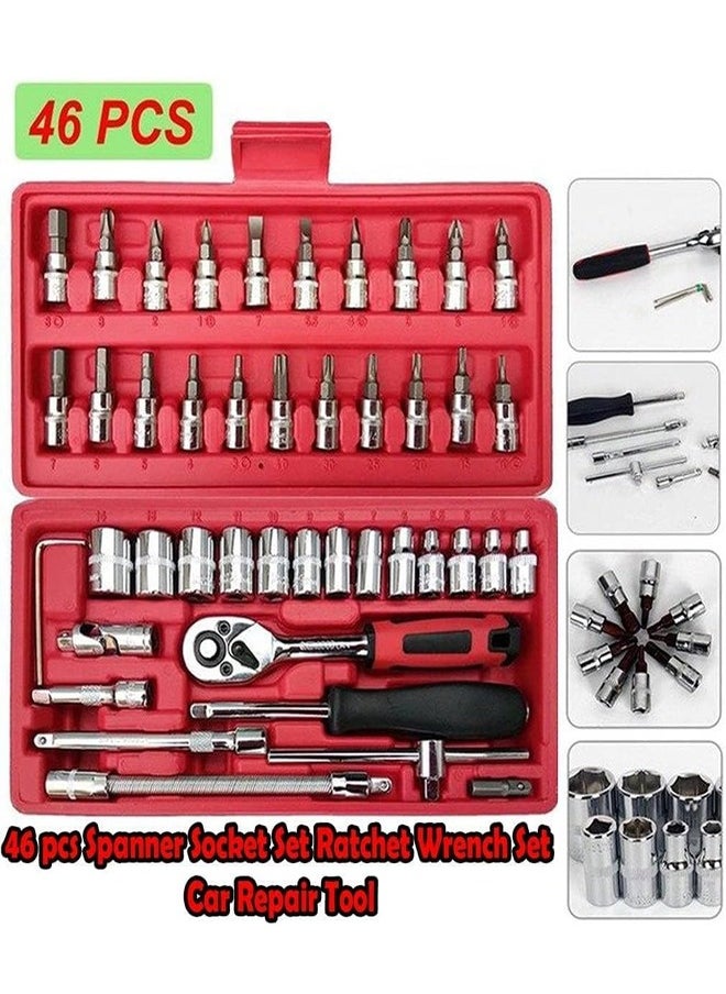 Generic 46-Piece Socket and Bit Tool Set for Home and Auto Repair  - Image 3