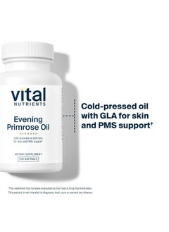 Vital Nutrients Evening Primrose Oil 1000mg | Primrose Supplement for Women | GLA Omega-6 Fatty Acid for Skin and PMS Support* | Gluten, Dairy, Soy Free | Non-GMO | 100 Softgels - pzsku/Z4BA8F4F6322B9532BE90Z/45/_/1739864980/5db510d5-ac99-41b6-8ede-2f4f9f43eaaa