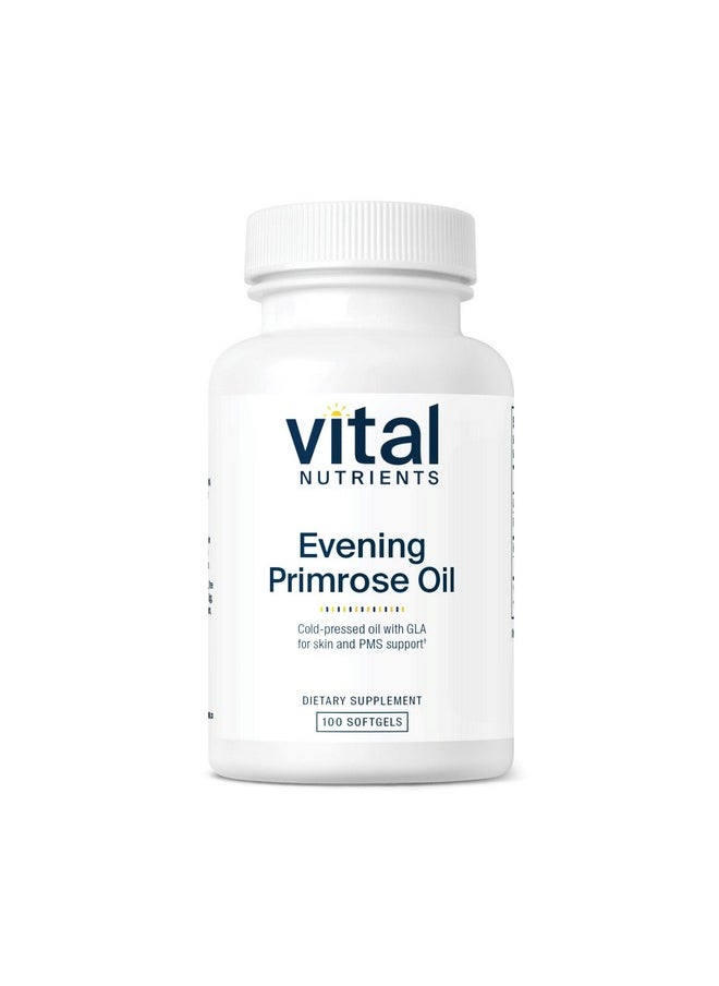 Vital Nutrients Vital Nutrients Evening Primrose Oil 1000mg | Primrose Supplement for Women | GLA Omega-6 Fatty Acid for Skin and PMS Support* | Gluten, Dairy, Soy Free | Non-GMO | 100 Softgels  - Image 1