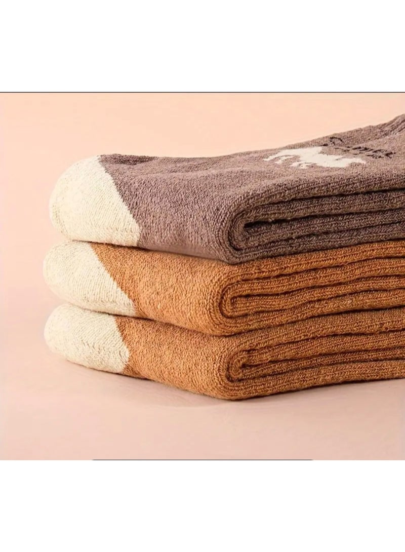 camel Winter Thick Camel Wool Socks 100% - Image 2