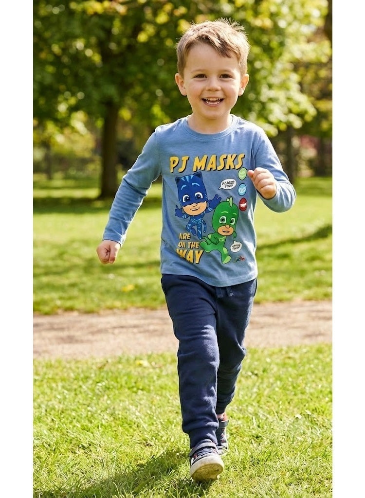 بي جيه ماسكس تي شيرت بأكمام طويلة للأولاد من PJ MASKS من Kids TV - Image 2