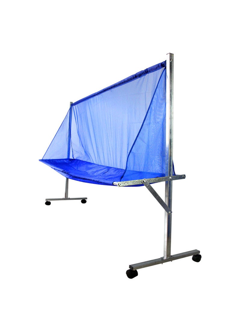 Generic Table Tennis Ball Collection Net Stand Drop Shipping Ball Receiving Frame Multi Ball Collector Ground Stationary Design Galvanized silver ball net 