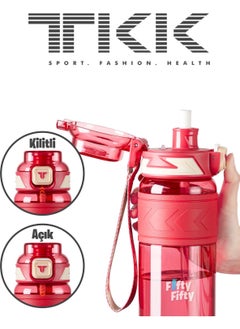 Tkk 1000 ml Dual Use Tritan Water Bottle with Straw/Comfortable Drinking Bpa Free Carrying Strap FFTKK1020-1000 - pzsku/Z4BA90A7B23BDDFED9B51Z/45/_/1730729665/d1beeae5-7075-4f36-ad91-f6791c446327