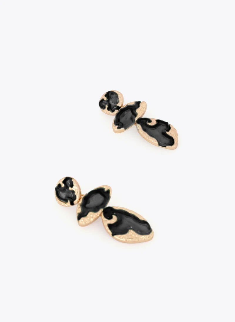 لولا كساديمونت Metallic Lacquered Maxi Earrings