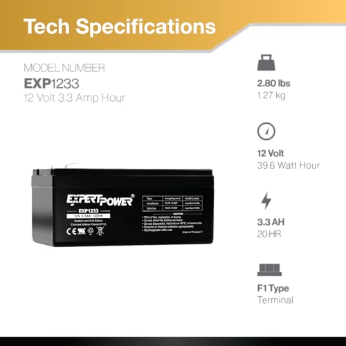 ExpertPower Replacement Battery for APC Back UPS ES 350 - Image 2