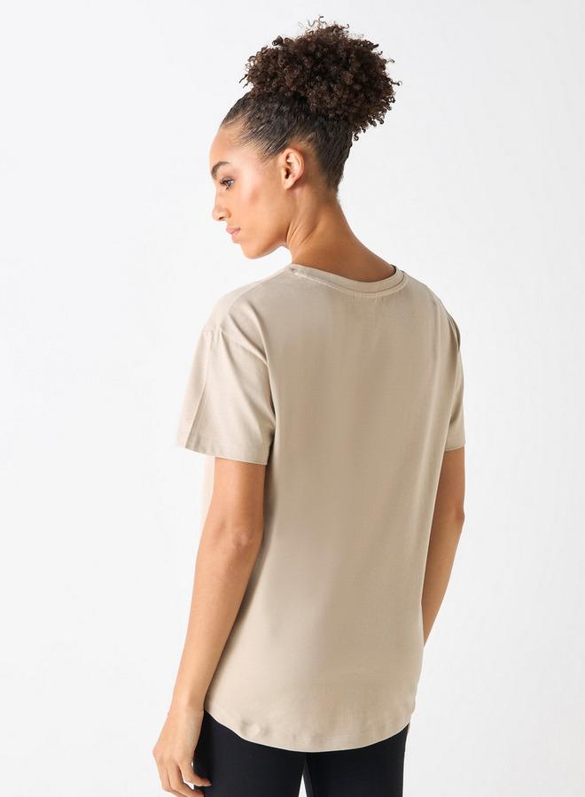 كابا تيشيرت بياقة ضيقة وأكمام قصيرة من كابا - Image 3