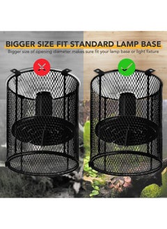 Simple Deluxe 2 Pack Reptile Heat Lamp Cage Heater Guard Anti Scald Mesh Cover, Heating Lamp Lampshade for Lizard Bearded Dragon Turtle Snake Terrarium - pzsku/Z4BA9236EE38E68420F2EZ/45/_/1737031154/7c23f72d-6810-4e5a-b90a-9f42c5659c53