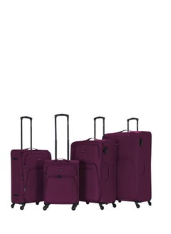 Generic Wheeled travel bags made of high-quality, durable fabric, 4 pieces, sizes 32, 28, 24 and 20  - Image 2