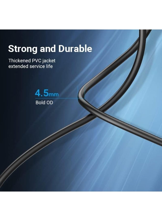 VENTION USB 2.0 A Male to B Male Cable 0.5M Black PVC Type Model # COQBD - Image 4