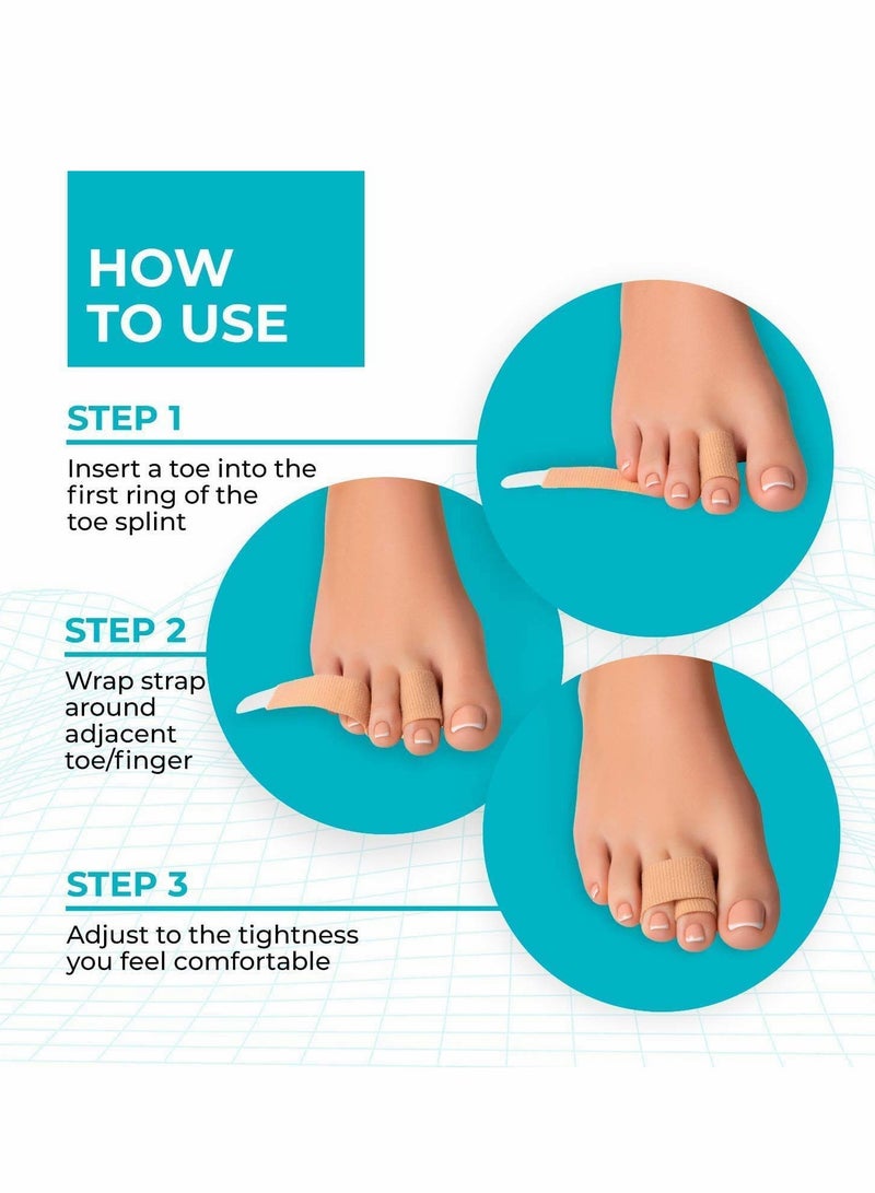 Soft Silicone Toe Separators for Overlapping Toes - Bunion Relief Pads for Improved Foot Alignment - Image 2