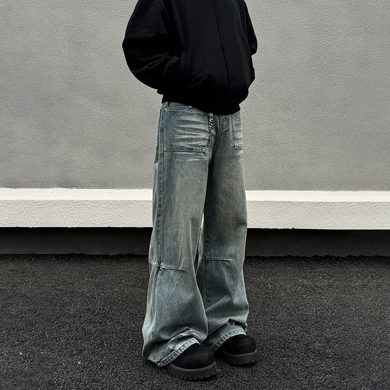 Unisex Casual Daily Denim Jeans - Image 1