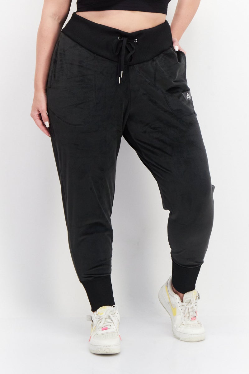 Adidas Women Plus Size Training Jogger Pant, Black - Image 1