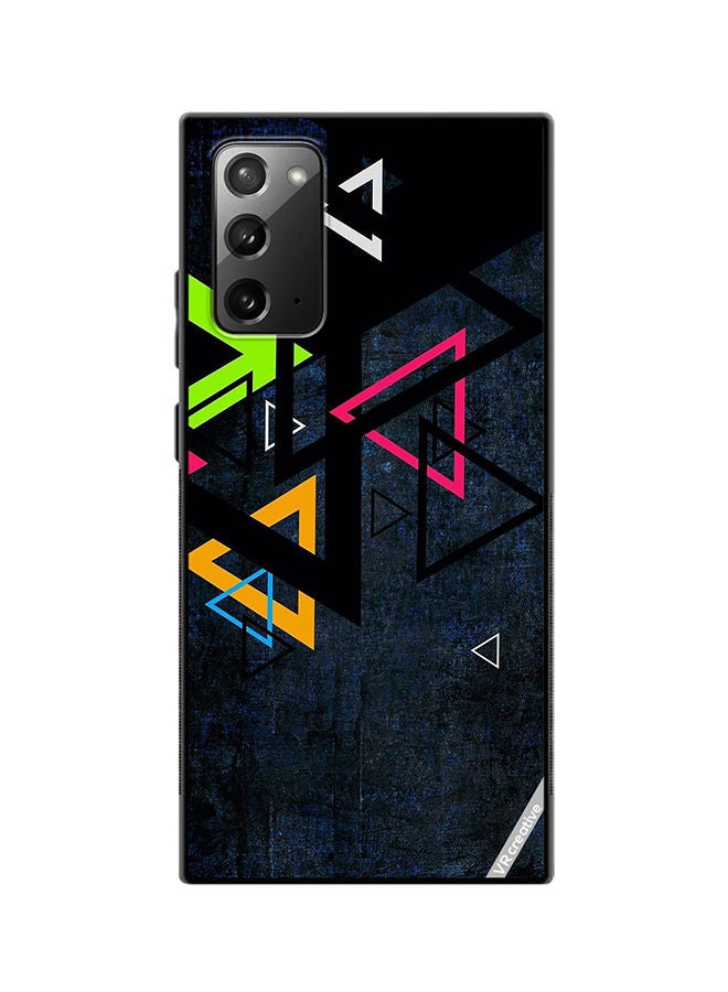 VR CREATIVE Protective Case Cover For Samsung Galaxy Note20 5G Multiple Triangle Design Multicolour - Image 1