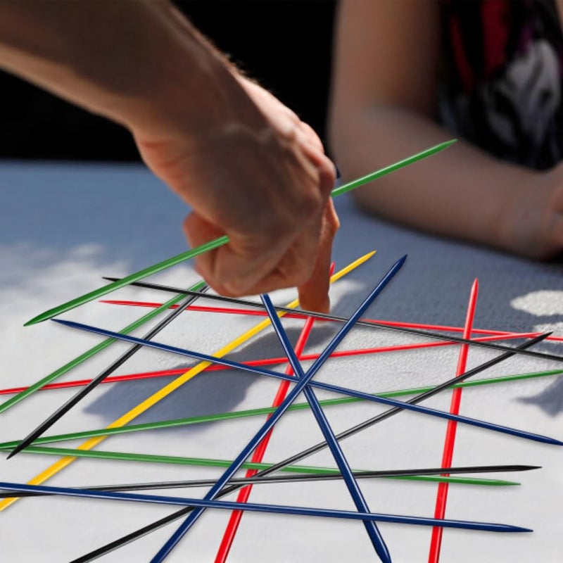 Hey! Play! Jumbo Pick Up Sticks Classic Wooden Game, Outdoor or Indoor Fun Strategy and Coordination Game for Adults and Kids by Hey! Play! Multicolor, 32 X 3 X 5" (80-HCH-PKSK) - Image 3