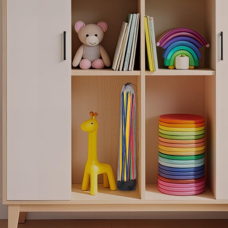 Hey! Play! Jumbo Pick Up Sticks Classic Wooden Game, Outdoor or Indoor Fun Strategy and Coordination Game for Adults and Kids by Hey! Play! Multicolor, 32 X 3 X 5" (80-HCH-PKSK) - Image 4