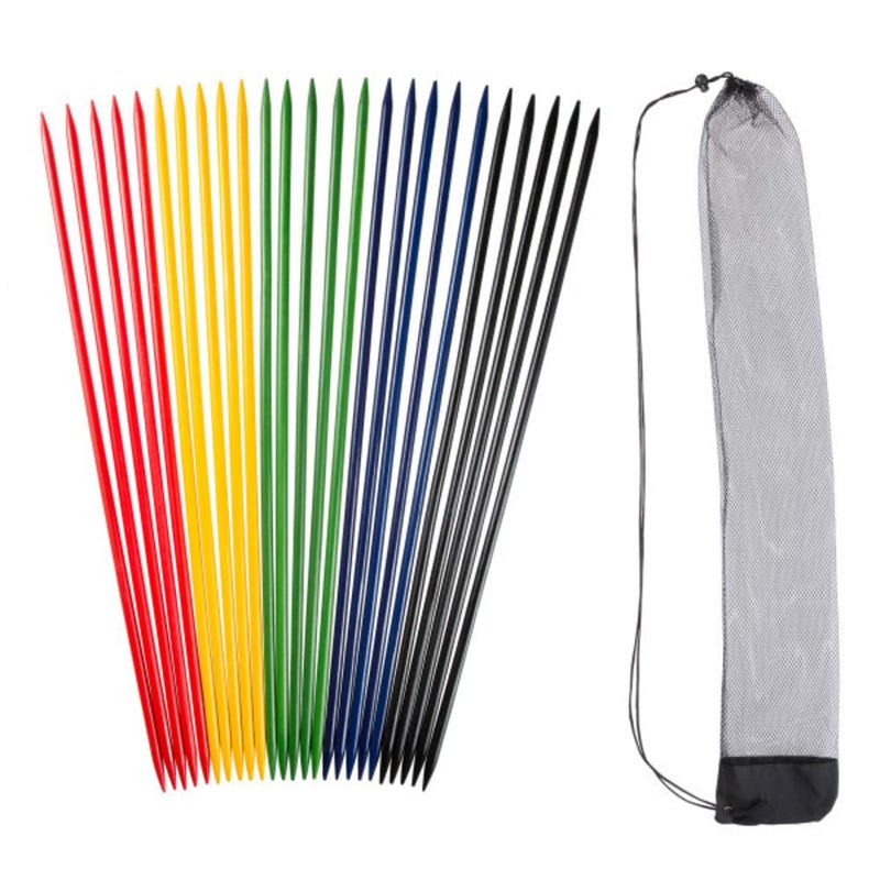 Hey! Play! Jumbo Pick Up Sticks Classic Wooden Game, Outdoor or Indoor Fun Strategy and Coordination Game for Adults and Kids by Hey! Play! Multicolor, 32 X 3 X 5" (80-HCH-PKSK) - Image 1