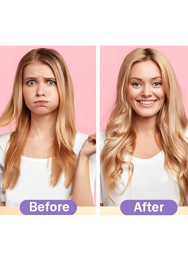 MC MAGIC CURLER 50pcs Heatless Spiral Hair Curlers for Long Hair - 22Inch with 6pcs Styling Hooks for Women (pink-orange) - Image 2