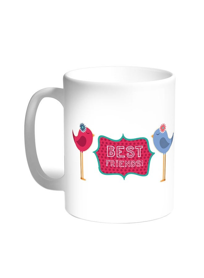 RYN Best Friends Printed Coffee Mug White 11ounce