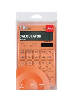 Deli Deli EM01541 RIO Desktop Calculator | 12 Digits | Solar & LR54 Battery Powered | 120-Step Check | Red | Ideal for Office & School Use (1PCS/Color Box)  - Image 2