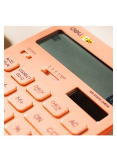 Deli Deli EM01541 RIO Desktop Calculator | 12 Digits | Solar & LR54 Battery Powered | 120-Step Check | Red | Ideal for Office & School Use (1PCS/Color Box)  - Image 3