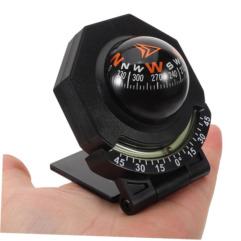 2Pcs Car Dashboard Compass with Inclinometer High Precision for Vehicle Boat Outdoor Navigation - Image 4