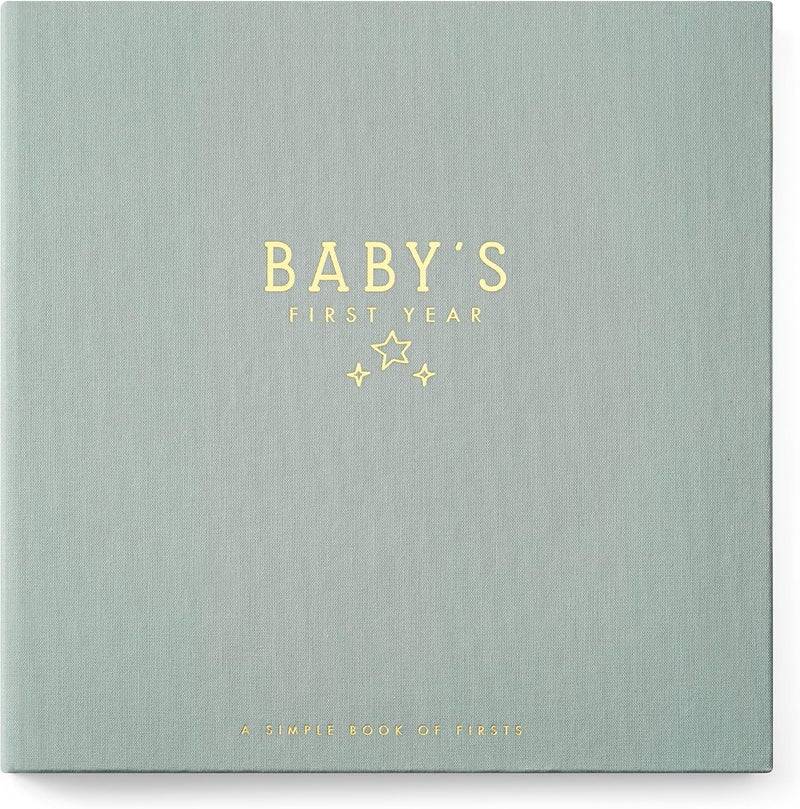 Lucy Darling Baby Memory Book – Celestial Skies | Luxury Baby First Year Book & Photo Album | Gender Neutral Keepsake Journal for Milestones, Memories & Photos | Thoughtful Pregnancy Gift - Image 1