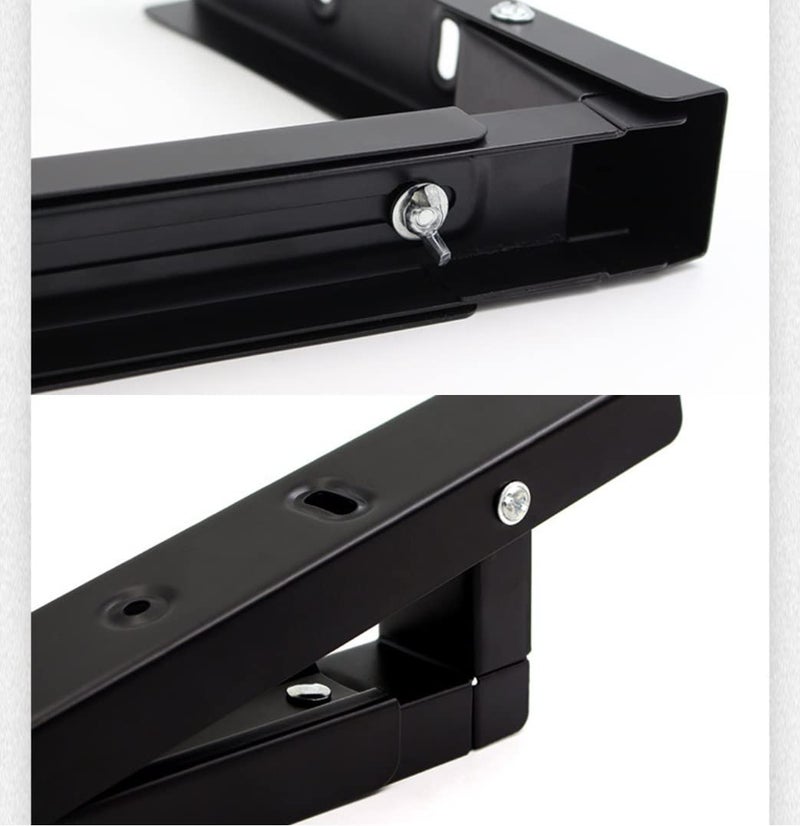 BOSNEY Riipoo Microwave Bracket Wall Mount Universal Microwave Shelf Stand Retractable Folding Oven Bracket Holder For Kitchen Set Of 2 - Image 2