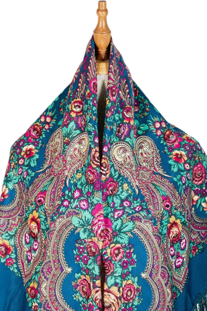 D'Daniela Nataliya Women's Eastern European Cotton Tassel Shawl