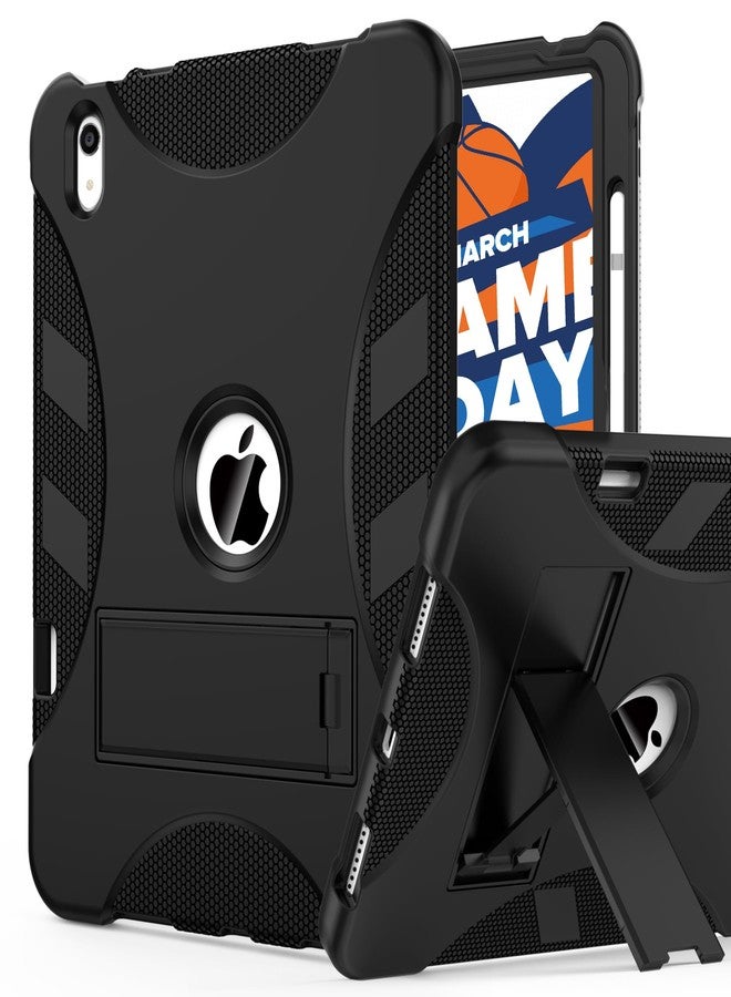 Rantice Case for iPad (A16) 11th Generation 11 Inch 2025 / iPad 10th Generation 10.9 Inch 2022, Heavy Duty Military Grade Shockproof Protective Case with Kickstand & Pencil Holder, Black - Image 1