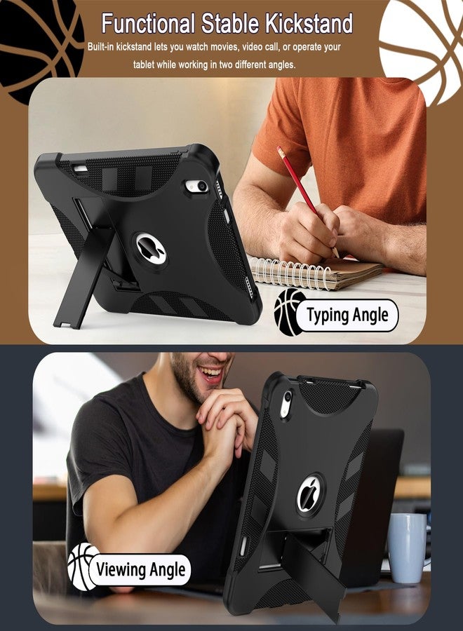 Rantice Case for iPad (A16) 11th Generation 11 Inch 2025 / iPad 10th Generation 10.9 Inch 2022, Heavy Duty Military Grade Shockproof Protective Case with Kickstand & Pencil Holder, Black - Image 4