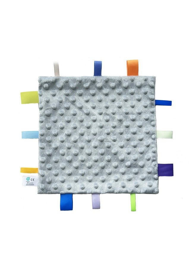 CREVENT Tag Security Blankets for Babies, Soft Small Loveys for Girls, Baby Comforter Sensory Blanket, Great Gifts for Birthday Baby Shower 10"X10" (Dinosaur) - Image 4