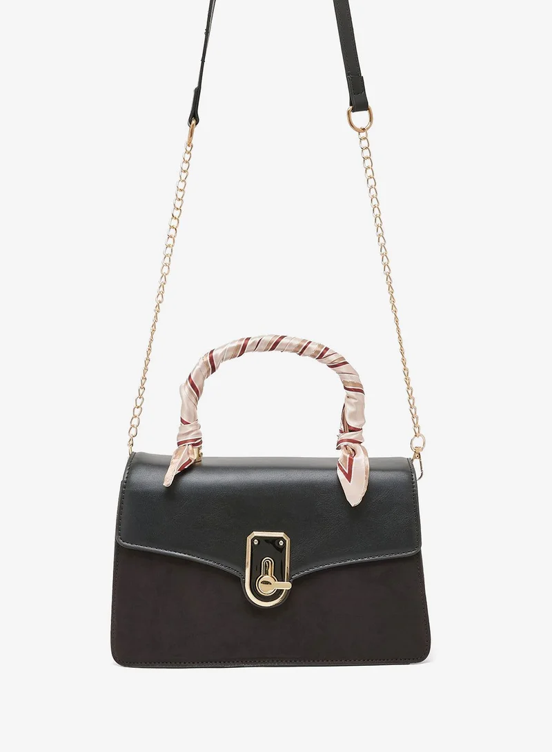 ELLA classic satchel with gold buckle and strap