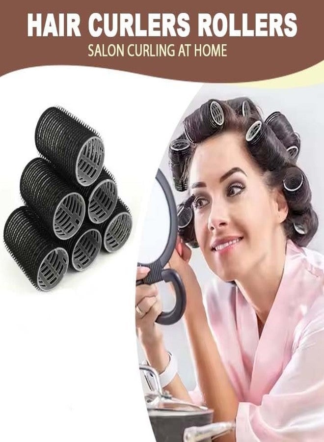 بوكسو بكرات تجعيد الشعر بدون حرارة من بوكسو مع مشابك تقسيم الشعر للشعر الطويل والمتوسط والقصير (مجموعة من 12 بكرة تجعيد و9 أمشاط) عبوة واحدة - Image 4