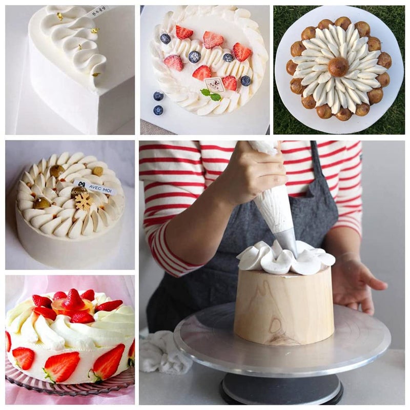 Bmaacye St. Honore Piping Tips,V-shaped wave Pastry Tips Cake Decorating Nozzles Tips Piping Kit for Pastry Cupcakes Cakes Cookies,4 Pcs - Image 2