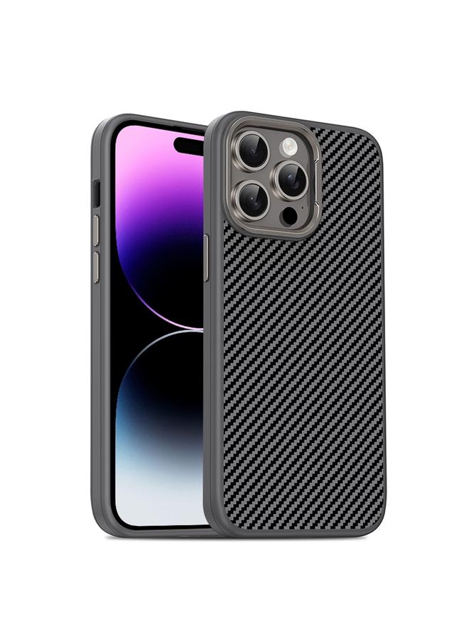 اس-توب جراب هاتف مغناطيسي من ماج سيف بألياف الكربون ورذاذ الزيت لهاتف iPhone 14 Pro - Image 1