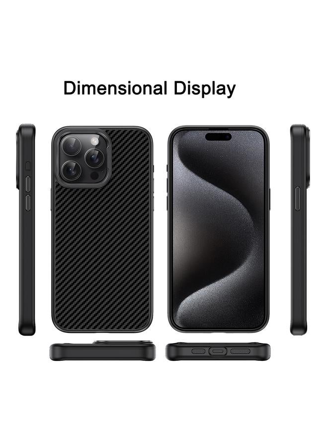 اس-توب جراب هاتف مغناطيسي من ماج سيف بألياف الكربون ورذاذ الزيت لهاتف iPhone 14 Pro - Image 2