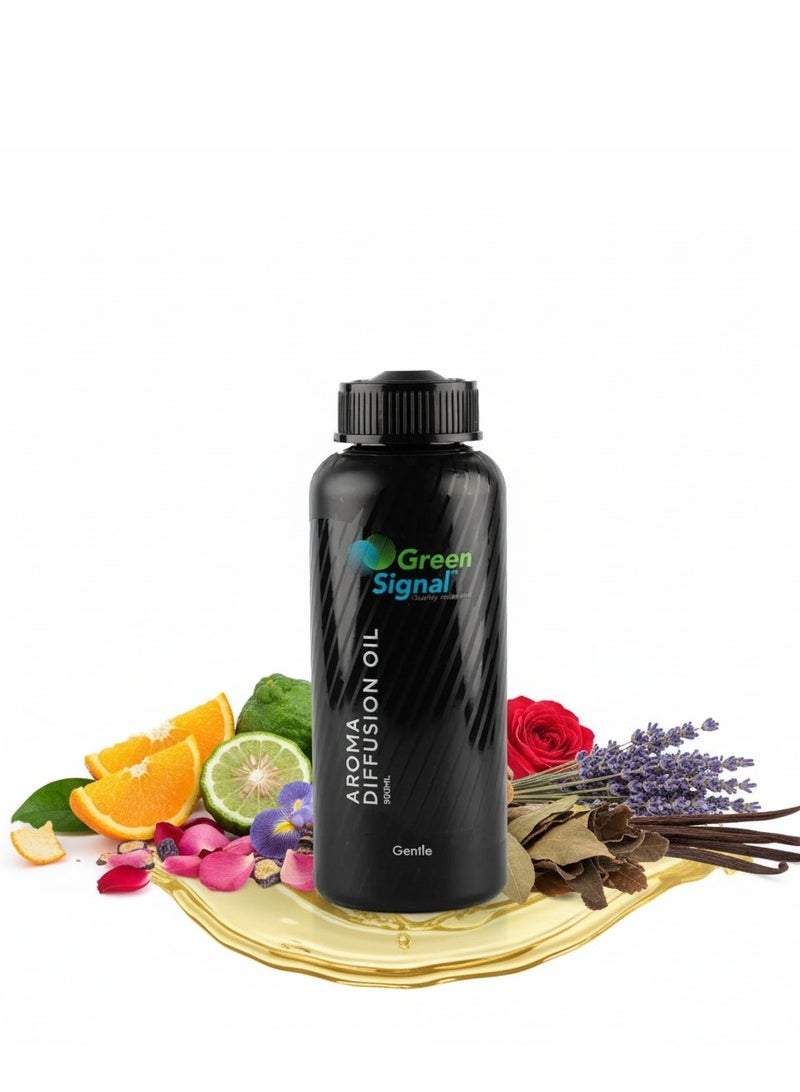 Green Signal Diffuser Aroma Oil – 500ml – Premium Gentle Fragrance Oil – Soft & Long-Lasting Scent – Compatible with All Diffuser Machines - Image 1