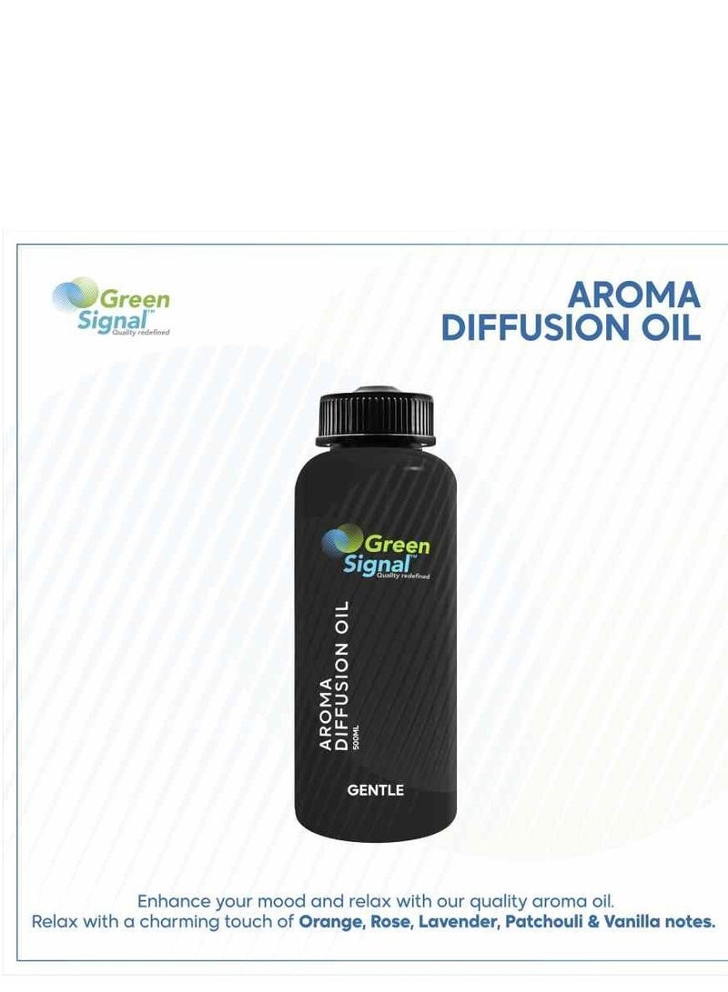 Green Signal Diffuser Aroma Oil – 500ml – Premium Gentle Fragrance Oil – Soft & Long-Lasting Scent – Compatible with All Diffuser Machines - Image 3