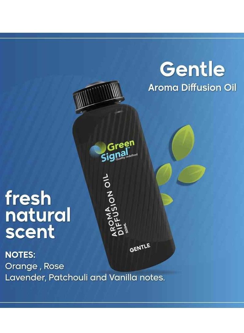 Green Signal Diffuser Aroma Oil – 500ml – Premium Gentle Fragrance Oil – Soft & Long-Lasting Scent – Compatible with All Diffuser Machines  - Image 3